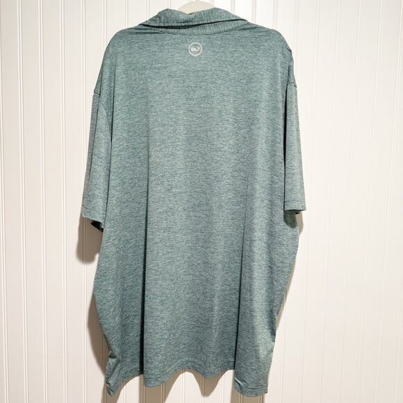 Vineyard Vines Green On The Go Sankaty Polo Shirt Mens 2X Tall - Picture 5 of 5